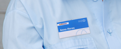 Tarjetas identificativas de SPRINTIS: identificación elegante para sus eventos