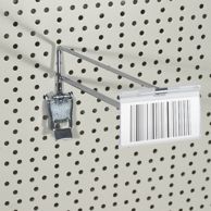 Regleta portaprecios para ganchos de panel perforado