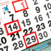 Indicadores de fecha para calendarios trimestrales