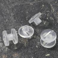 Tornillos plásticos para encuadernar, 5 mm | transparente