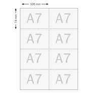 Etiquetas insertables para fundas para credenciales A7