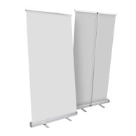 Roll Up Standard, sin impresión, 200 x 100 cm | plata 