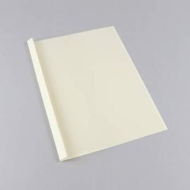 Carpetas térmicas para encuadernación A4, cartón de cuero, 40 hojas, blanco crudo | 4 mm | 250 g/m²