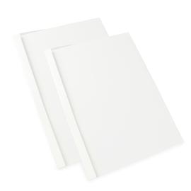 Carpetas térmicas para encuadernación A4, carton de alto brillo, blanco 