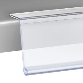 Regleta portaprecios HE, autoadhesiva 39 mm | 90 mm | transparente