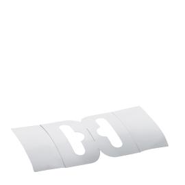 Colgador de agujero de suspensión europeo, 50 x 50 mm, flexible, dos superficies adhesivas (rollo con 500 unidades) 