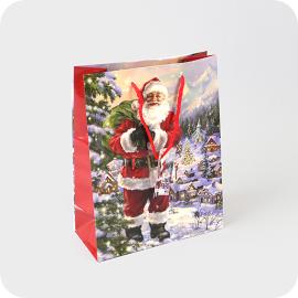 Bolsas para regalo, Papa Noel, 18 x 8 x 12 cm, de colores 