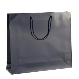 Bolsas para regalo, 40 x 35 x 10 cm, negro brillante 