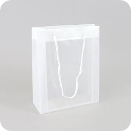 Bolsas para publicidad, pestaña formato A5, 20 x 25 x 8 cm, mate transparente 