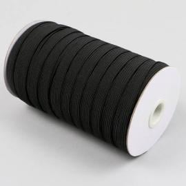 Gomas elásticas de cierre en rollo, 10 mm, negro (rollo de 80 m) 