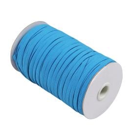 Gomas elásticas de cierre en rollo, 6 mm, azul (rollo de 125 m) 