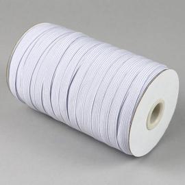 Gomas elásticas de cierre en rollo, 8 mm, blanco (rollo con 90 m) 