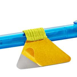 Soporte para lápices con sujeción elástica, autoadhesivos, amarillo 
