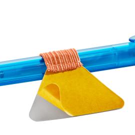 Soporte para lápices con sujeción elástica, autoadhesivos, naranja neón 