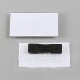 Tarjetas identificativas, acrílico con imán, 75 x 35 mm 