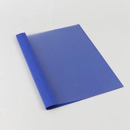Carpeta para encuadernación con ojales A4, cartón de lino, 35 hojas, azul | 3 mm