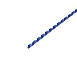 Espirales para encuadernar de plástico A4, redondo 6 mm | azul