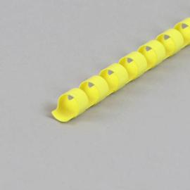Espirales para encuadernar de plástico A4, redondo 8 mm | amarillo