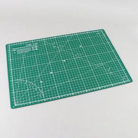 Almohadilla de corte, A3, 45 x 30 cm, superficie autocurativa, cuadrícula verde/negro