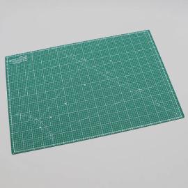 Almohadilla de corte, A1, 90 x 60 cm superficie autocurativa, cuadrícula verde/negro