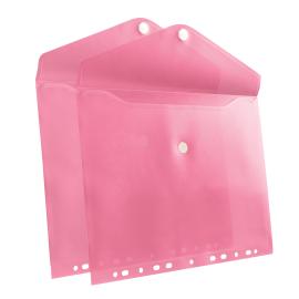 Portadocumentos A4, de colores, para archivar rosa claro