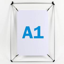 Marcos de sujeción para A1, aluminio, plata 
