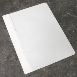 Carpeta fástener, A4, lámina de PP, blanco 