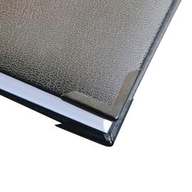 Esquinas para libros PS 16, 16 x 16 mm, lacado en negro 