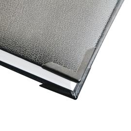 Esquinas para libros PS 22, 22 x 22 mm, lacado en negro 