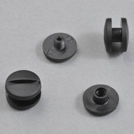 Tornillos plásticos para encuadernar, 3.5 mm | negro