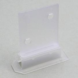 Soporte base para repisas de cartón ondulado, 2 piezas, transparente 