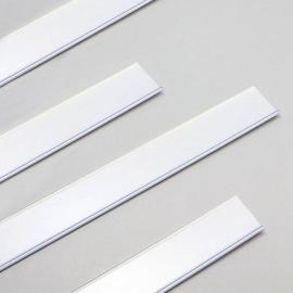 Regleta portaprecios DBR, autoadhesivo 39 mm | 1000 mm | blanco transparente