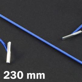 Gomas elásticas de cierre de 230 mm con 2 herretes, azul de tonalidad media 