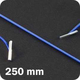 Gomas elásticas de cierre de 250 mm con 2 clavijas, azul de tonalidad media 