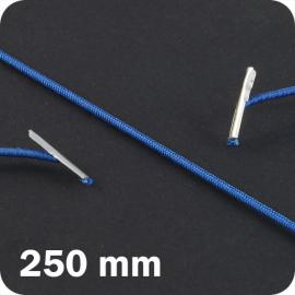 Gomas elásticas de cierre de 250 mm con 2 clavijas, azul marino 
