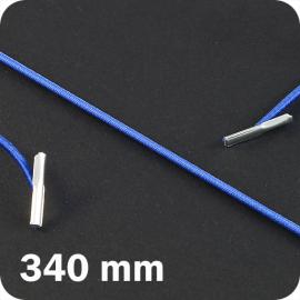 Gomas elásticas de cierre de 340 mm con 2 clavijas, azul de tonalidad media 