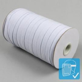 Gomas elásticas de cierre en rollo, 10 mm, blanco (rollo de 80 m) 
