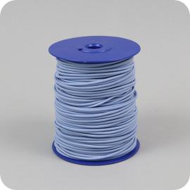 Gomas elásticas de cierre en rollo, 2,2 mm, azul claro (L043) (rollo de 100 m) 