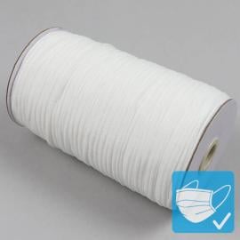 Gomas elásticas de cierre en rollo, 3 mm, extra suave, blanco (rollo con 200 m) 
