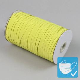 Gomas elásticas de cierre en rollo, 6 mm, amarillo (rollo con 125 m) 