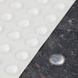 Amortiguador elástico, Semiesfera, autoadhesivo 10 mm | transparente