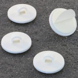 Ojales adhesivos, autoadhesivo 20 mm (alrededor de) | blanco