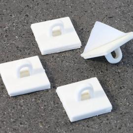 Ojales adhesivos, autoadhesivo 20 x 20 mm (rectangular) | blanco
