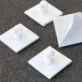 Ojales adhesivos, autoadhesivo 30 x 30 mm (rectangular) | blanco