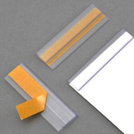Tiras de sujeción de 50 mm, transparente, autoadhesivos, 1 mm 