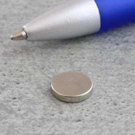 Imanes de neodimio con forma de disco, 10 mm x 2 mm, N35 