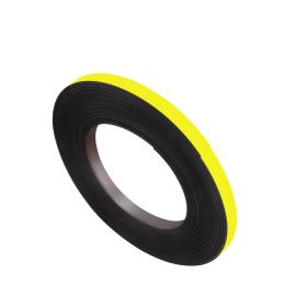 Banda magnética de color, anisótropa (rollo con 10 m) 10 mm | amarillo
