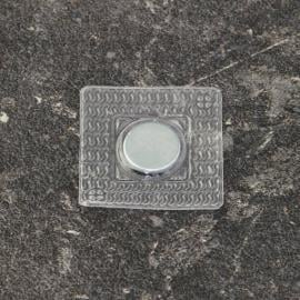 Imanes con forma de disco de neodimio, cosible, cuadrado, 12 mm x 2 mm, N35 