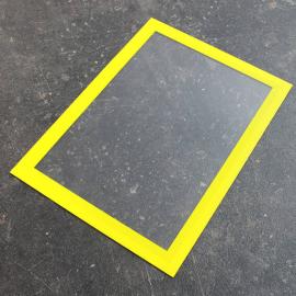 Marco magnético, con banda magnética A4 | amarillo