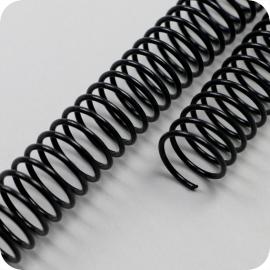 Espirales de plástico, A4, 4:1 Teilung 13 mm | negro